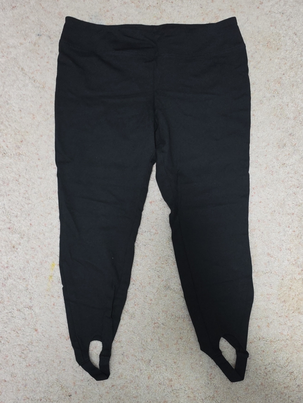Womens Black Stirrup Leggings